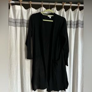 Nine West Black Duster Cardigan